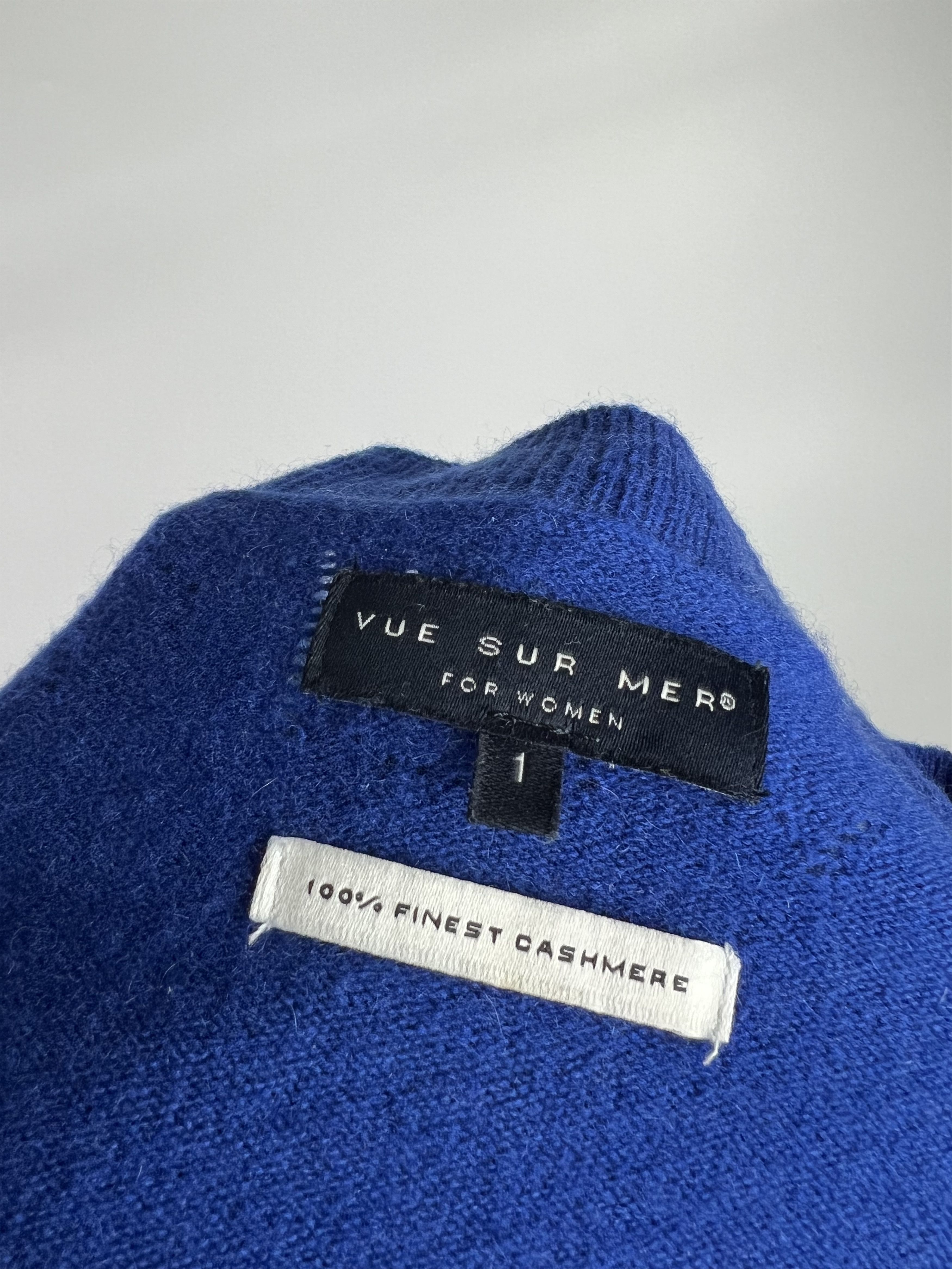 Designer Vue Sur Mer For 100% Finest Cashmere Jumper Sweater Size 1 Size S / US 4 / IT 40 - 9 Thumbnail