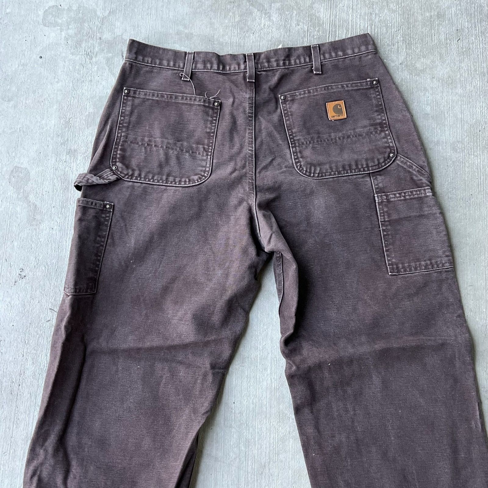 Carhartt × Vintage Carhartt brown double knee work wear carpenter pants Size US 35 - 6 Thumbnail