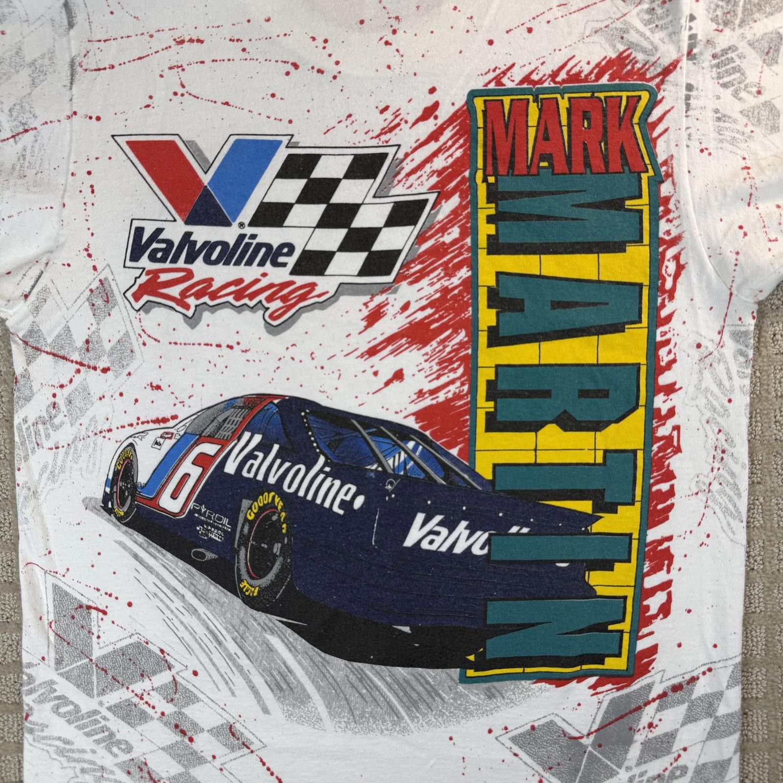Other Vintage Mark Martin NASCAR All Over Print Tee USA M Size US M / EU 48-50 / 2 - 8 Thumbnail