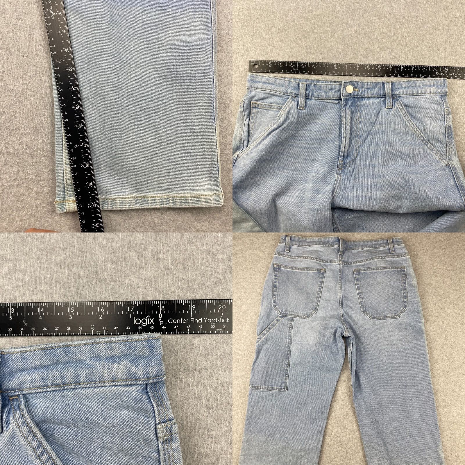 Essentials Amazon Jeans Mens 34X30 Blue Slim Straight 5-Pocket Denim Stretch Pockets Modern Regular Size US 34 / EU 50 - 8 Thumbnail