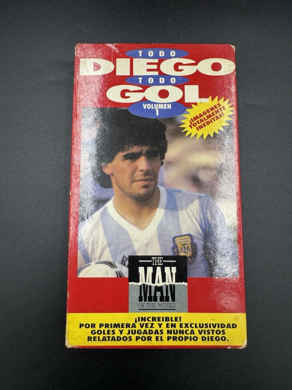 Designer Todo Diego Todo Gol Volumen 1 Maradona Soccer VHS Video Tape Size ONE SIZE - 1 Thumbnail