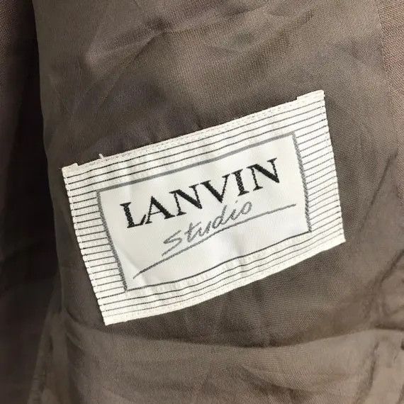 Lanvin Vtg LANVIN STUDIO COLLECTION Double Breasted Blazer Coat Size 46R - 4 Thumbnail