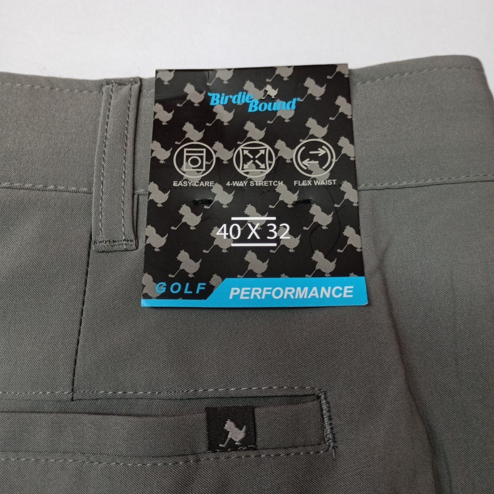 Other Birdie Bound Golf Pants Men's Size 40x32 Gray Flex Straight Size US 40 / EU 56 - 2 Thumbnail