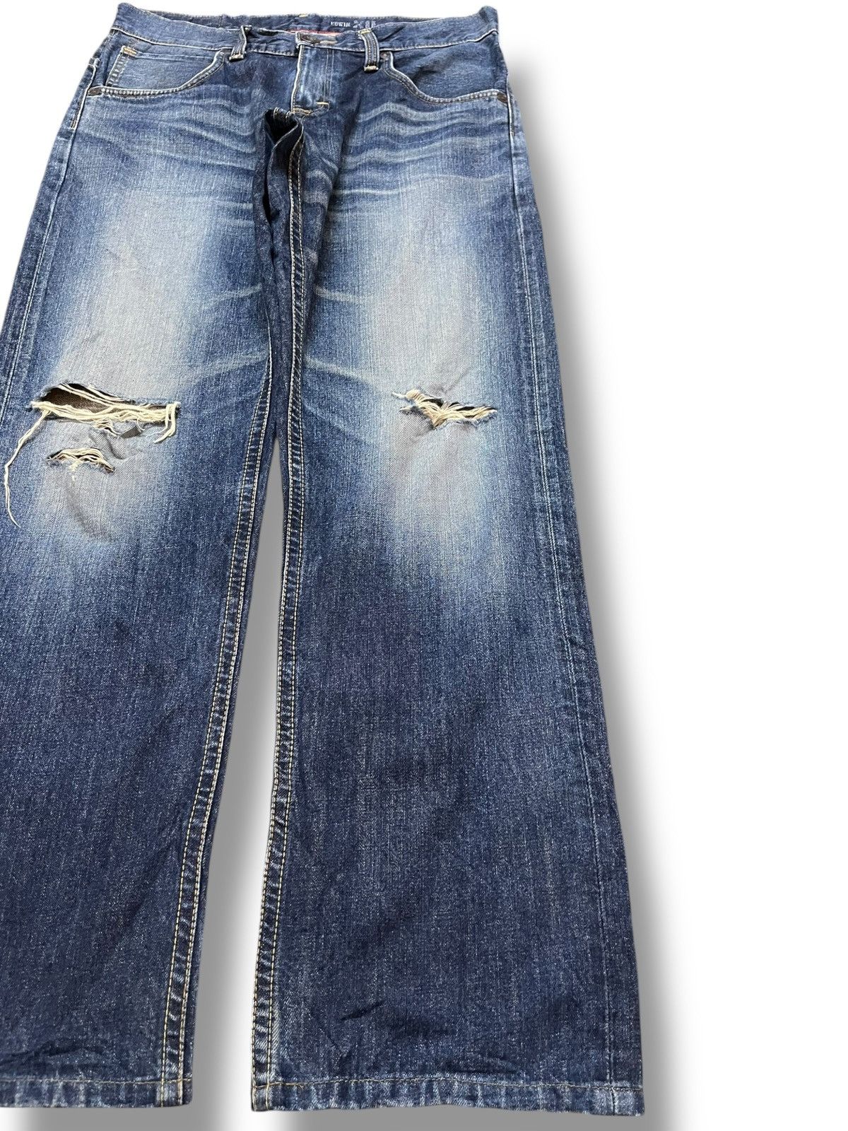 Edwin Vintage Edwin XV Distressed Denim Size US 33 - 4 Thumbnail