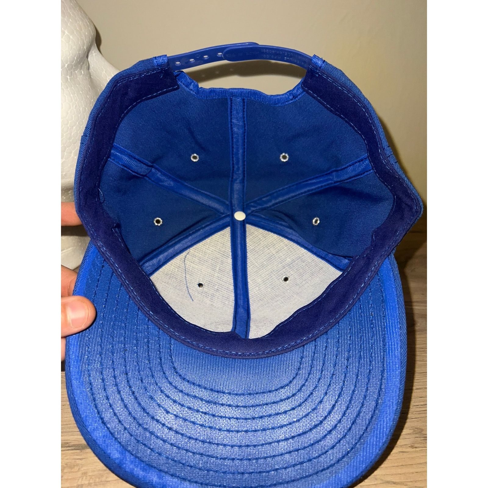 Vintage 80s Vintage Napa Racing Blue Hat Headwear Snapback 1980s OS Size ONE SIZE - 7 Thumbnail
