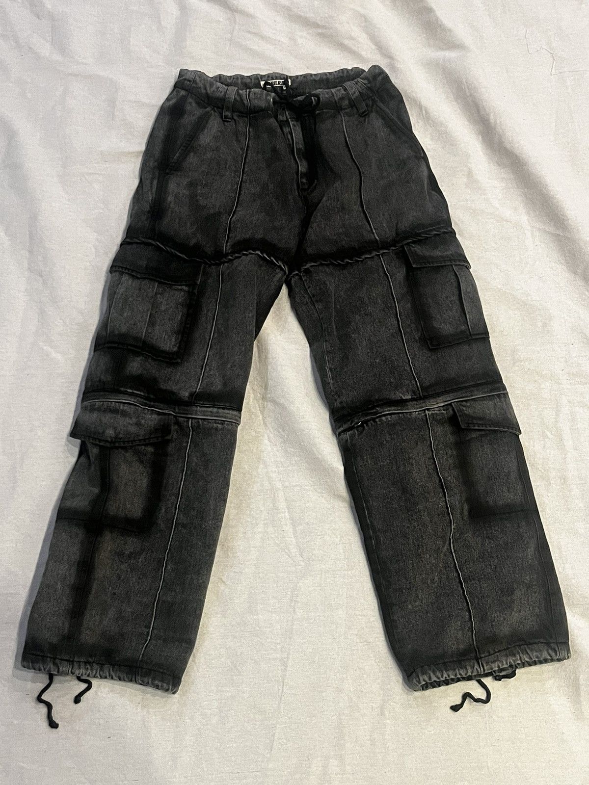 image of Siberia Hills ‘8 Pocket’ Cargo Pants in Black, Men's (Size 33)