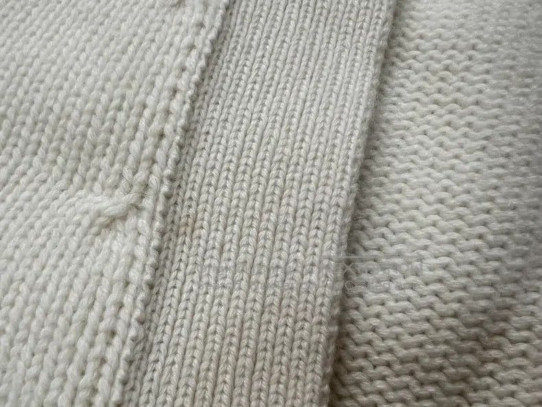 Hermes Hermes Open cardigan pure cashmere, white sweater Size XS / US 0-2 / IT 36-38 - 7 Thumbnail
