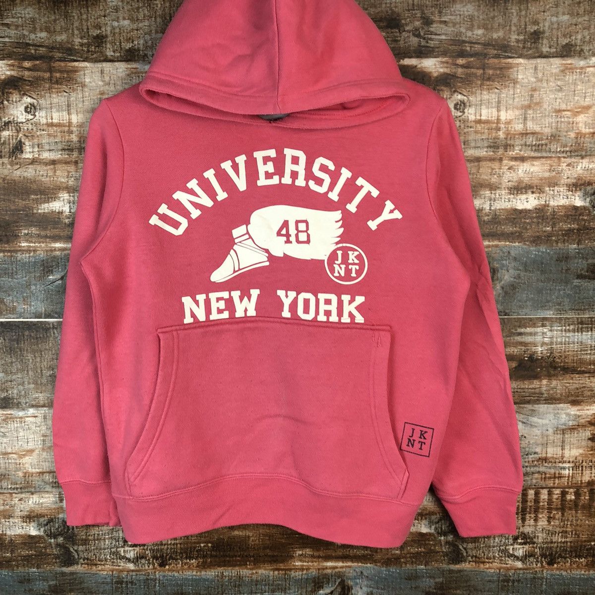 Japanese Brand BPKT11970 University New York Pink Hoodie #A2018 Size US S / EU 44-46 / 1 - 3 Thumbnail