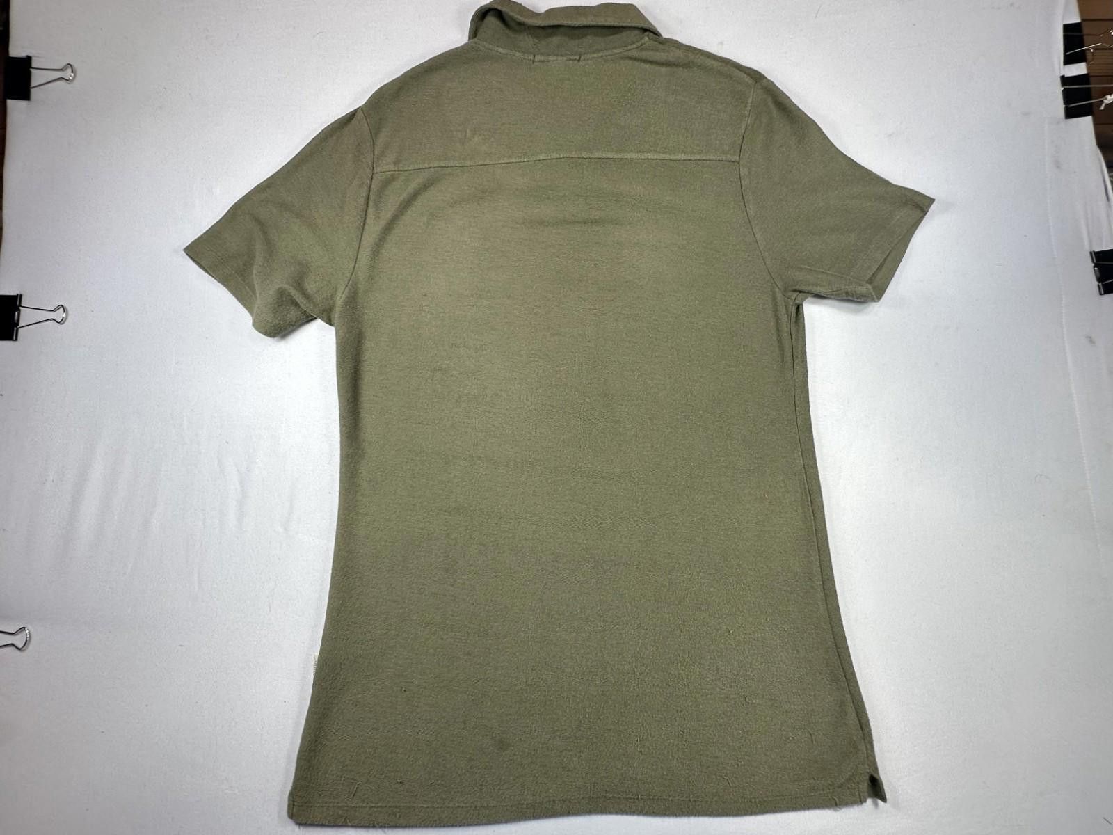 Onia Onia Men's Small Green 1/4 Button Pullover Polo Shirt Size US S / EU 44-46 / 1 - 2 Thumbnail