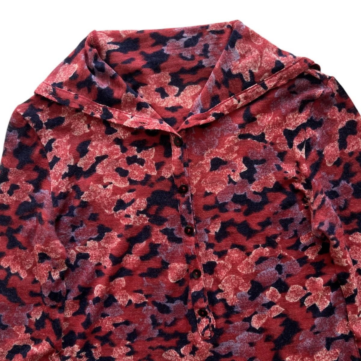 Y's × Yohji Yamamoto I Wish Y’s Bis Floral Pullover Shirt Size S / US 4 / IT 40 - 2 Thumbnail