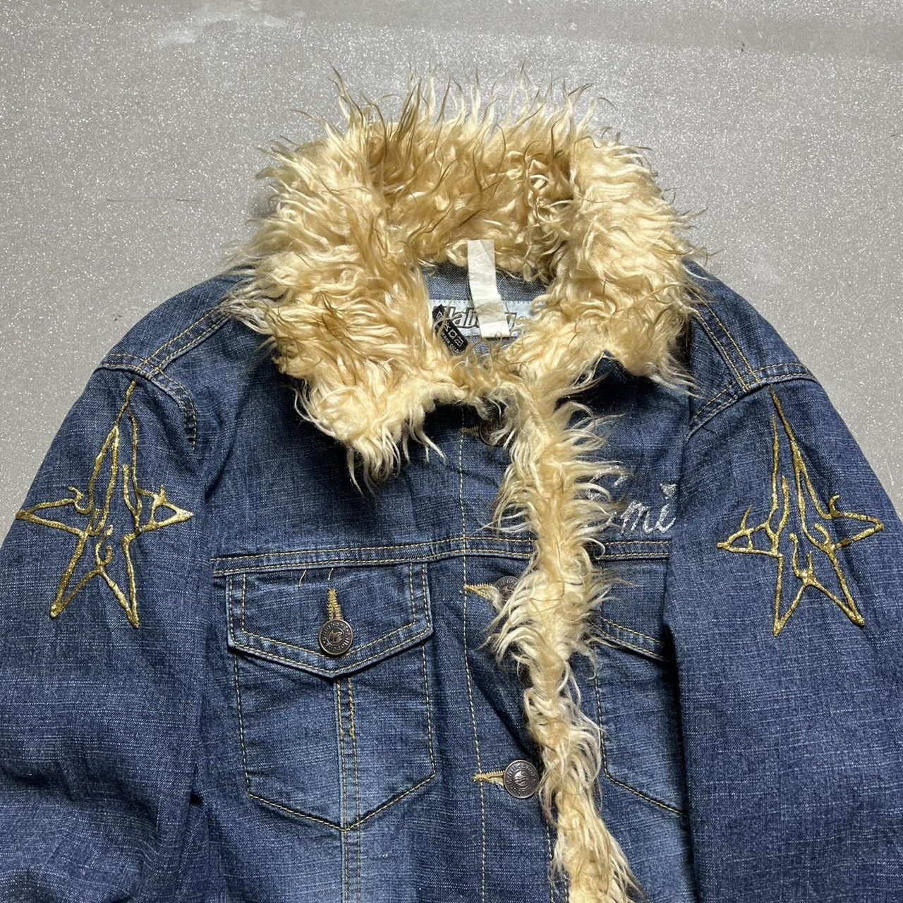 Billabong Bllabong Faux Fur Denim Jacket Size S / US 4 / IT 40 - 9 Thumbnail