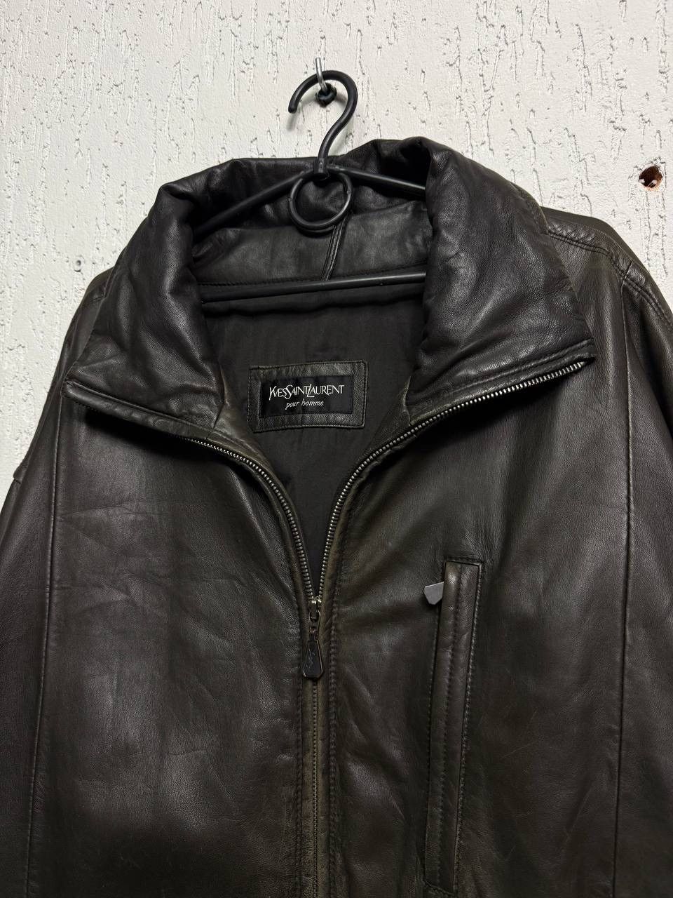 Yves Saint Laurent Vintage Rare Yves Saint Laurent Leather Jacket 90s Size US L / EU 52-54 / 3 - 3 Thumbnail