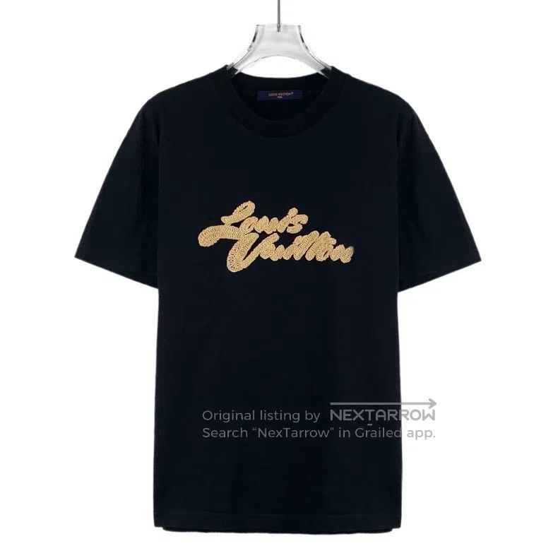 Louis Vuitton Louis Vuitton 25 black logo monogrammed embroidered cotton Size US S / EU 44-46 / 1 - 1 Thumbnail