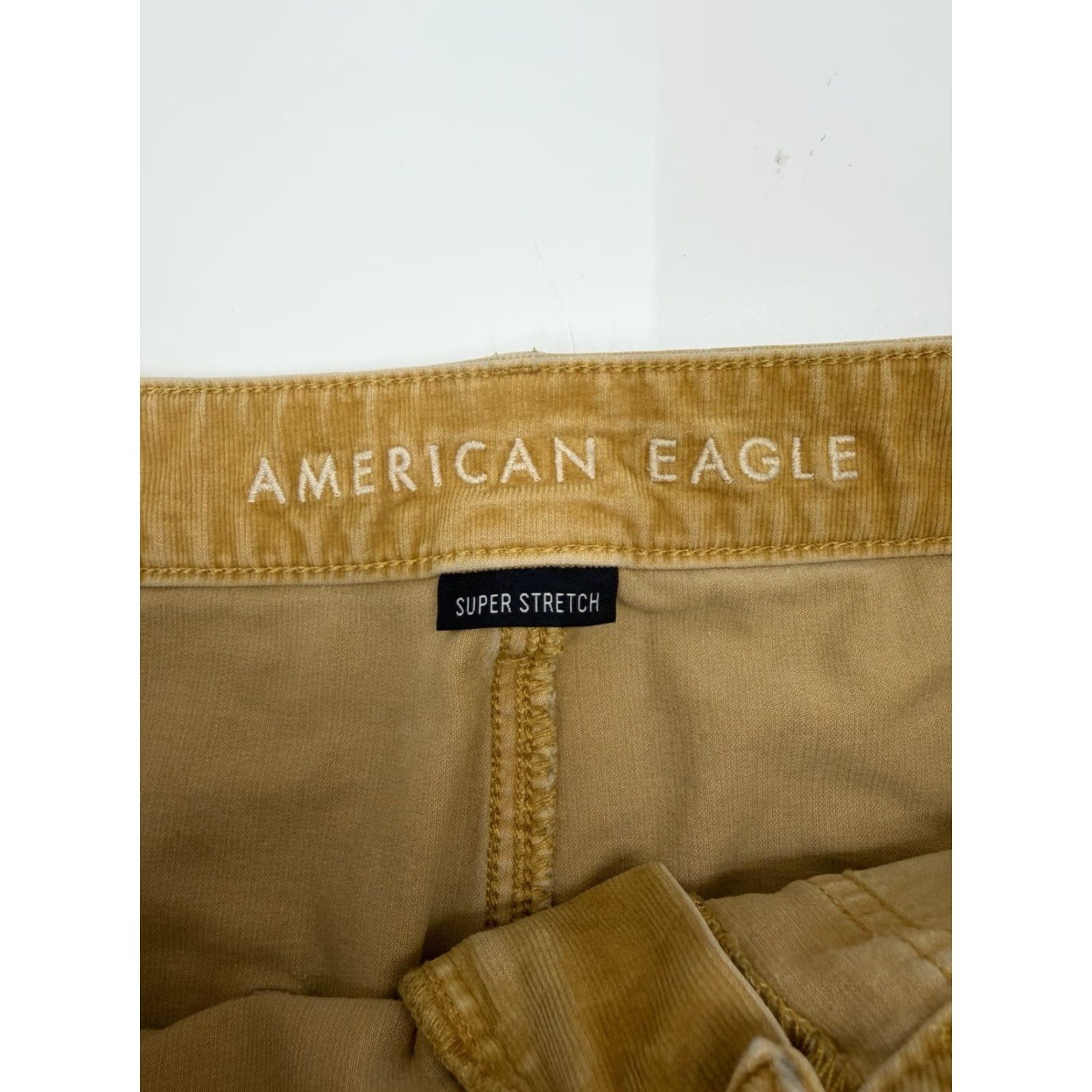American Eagle Outfitters American Eagle Outfitters Skirt Women's Size 10 Hi-Rise A-Line Yellow Ribbed Velour Short Length Zip-Accented Casual Workwear Size 32" / US 10 / IT 46 - 4 Thumbnail