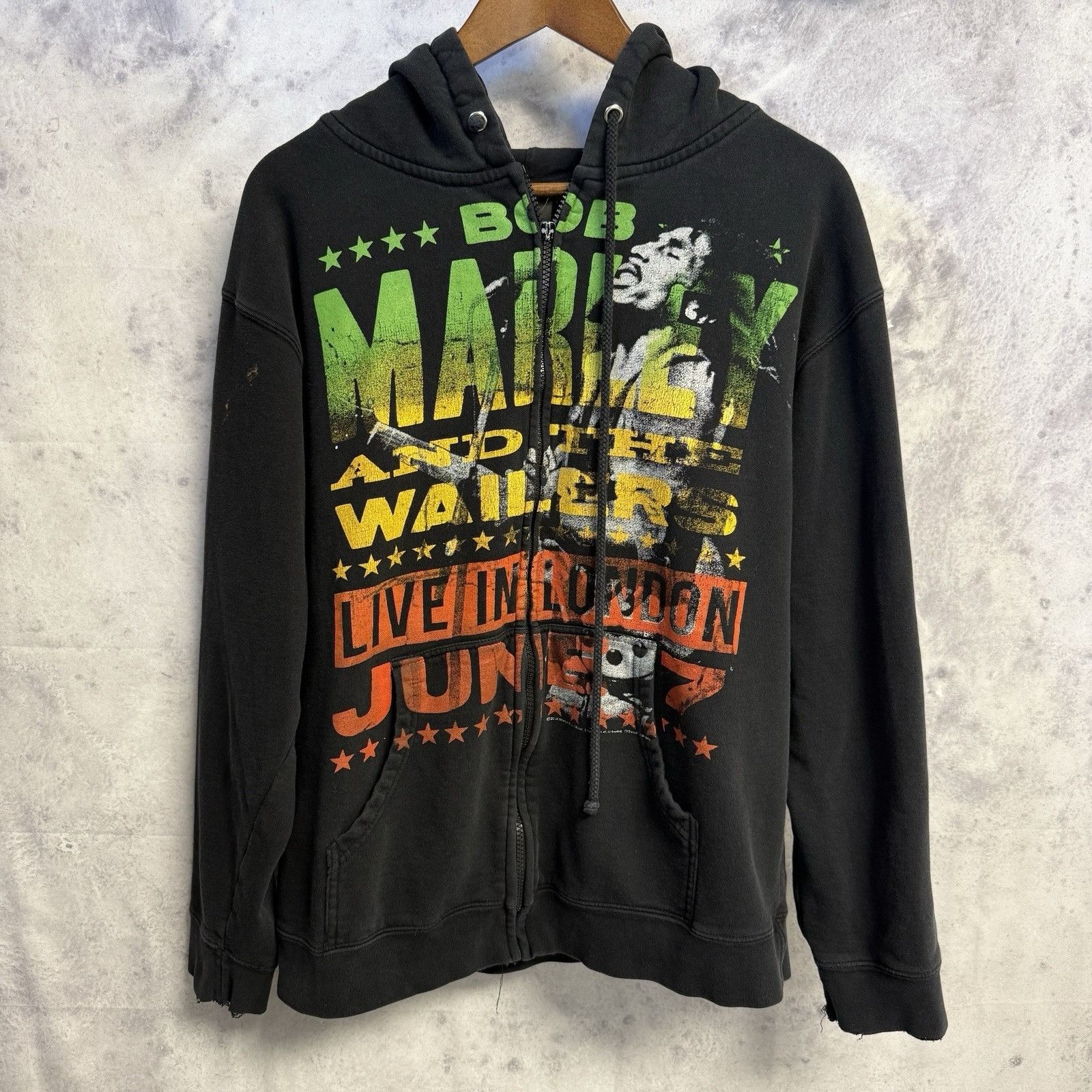 Zion Rootswear Vintage Bob Marley Hoodie Sweatshirt Zion Rootswear AOP Band Size US L / EU 52-54 / 3 - 1 Thumbnail