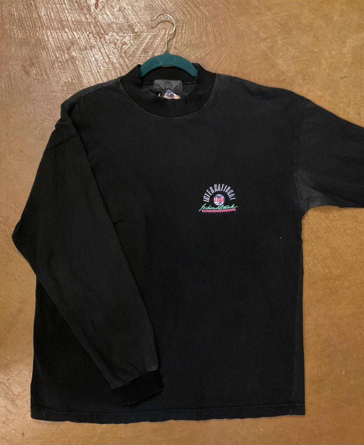 Hanes Vintage Black “International Fashion Network” shirt Size US M / EU 48-50 / 2 - 1 Thumbnail