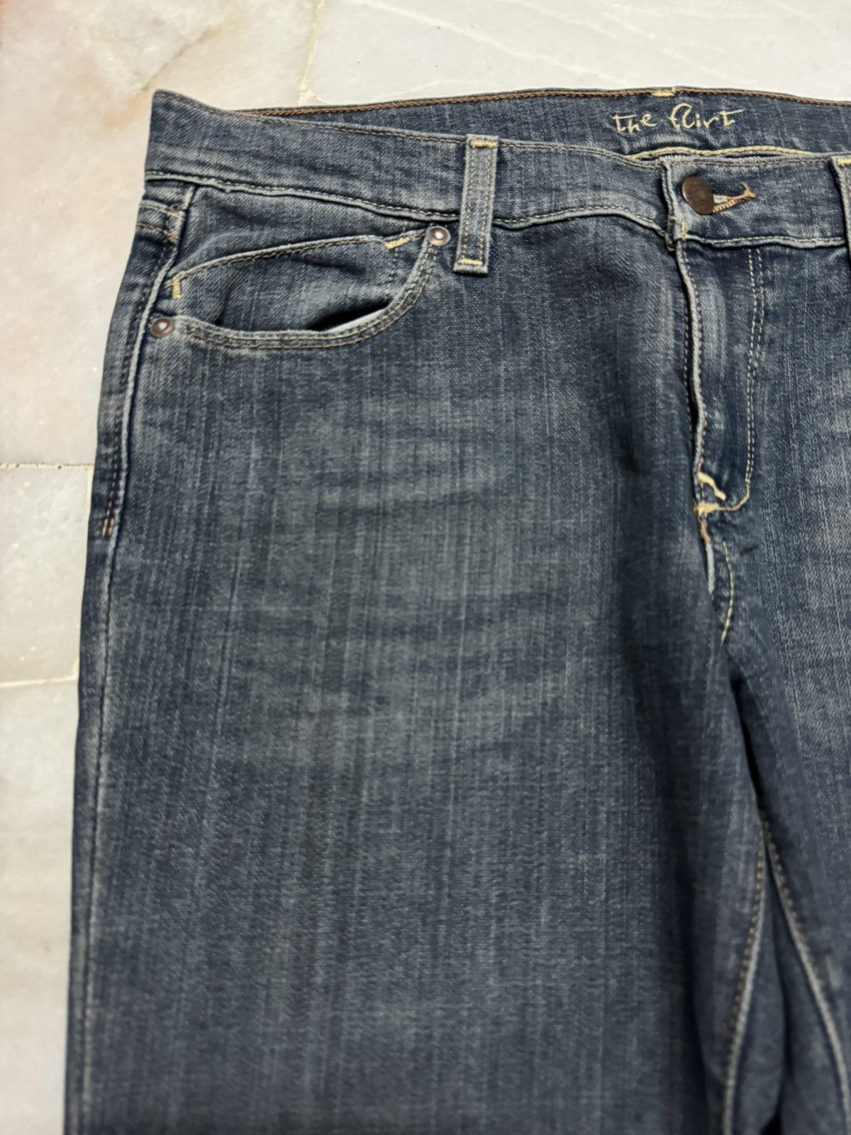 Tornado Mart 💥SLIM FLARED💥JAPANESE THE FLIRT BLUE JEANS SLIM BOOTCUT Size US 32 / EU 48 - 4 Thumbnail
