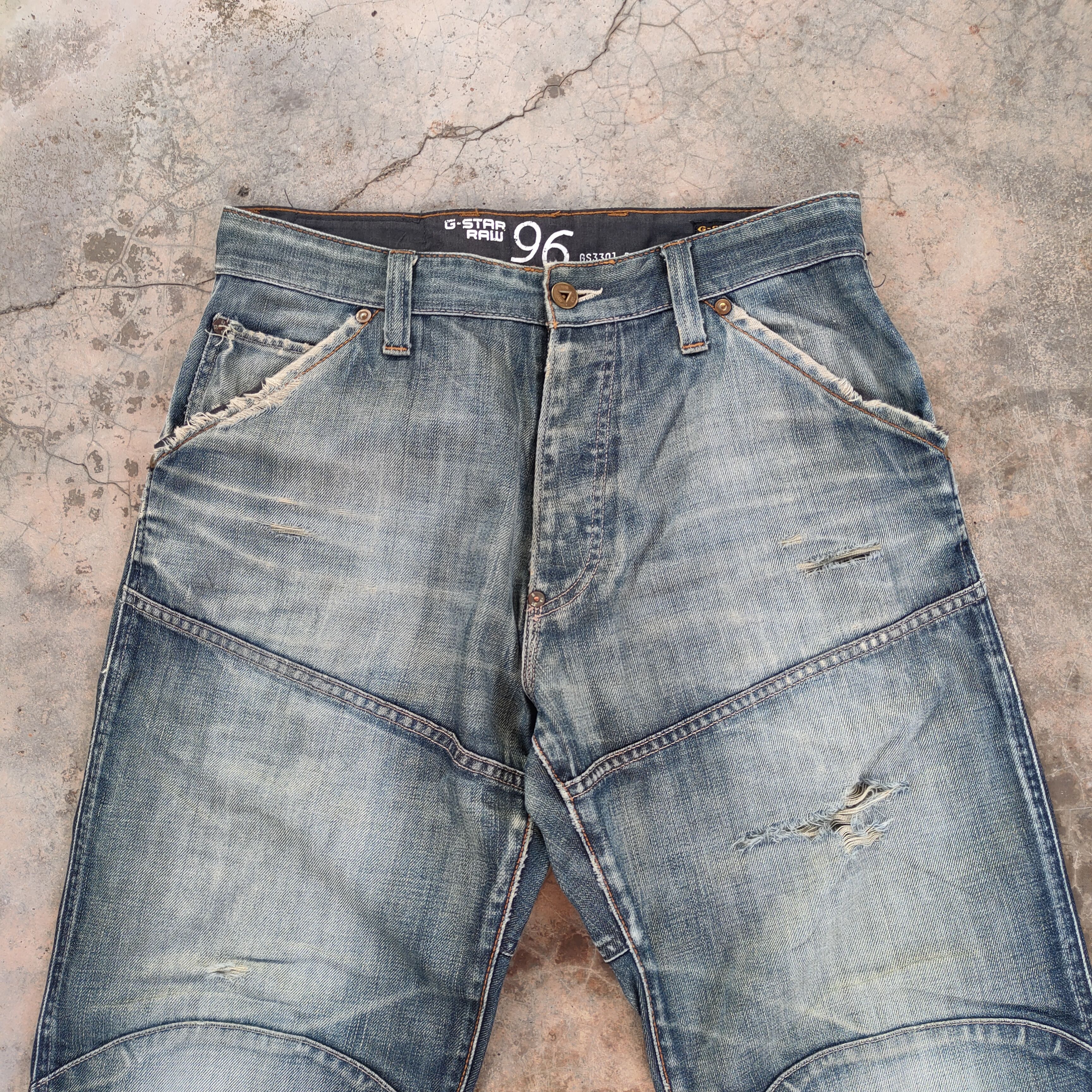 Japanese Brand JAPANESE VINTAGE DOUBLE KNEE DISTRESSED DENIM JEAN PANTS Size US 34 / EU 50 - 3 Thumbnail