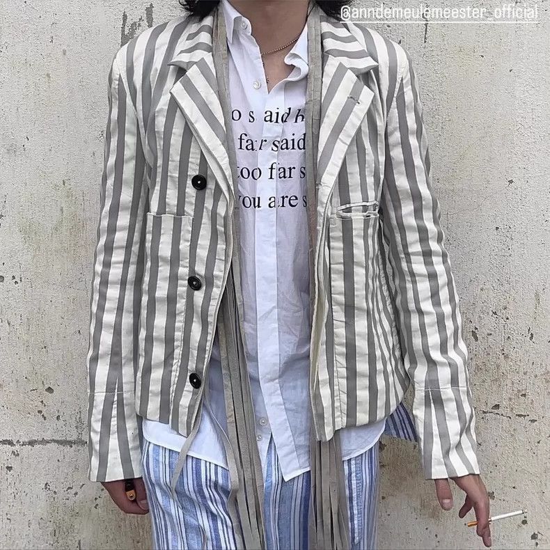 Ann Demeulemeester Ann Demeulemeester Striped suit jacket jacket-2506 Size US XS / EU 42 / 0 - 1 Thumbnail