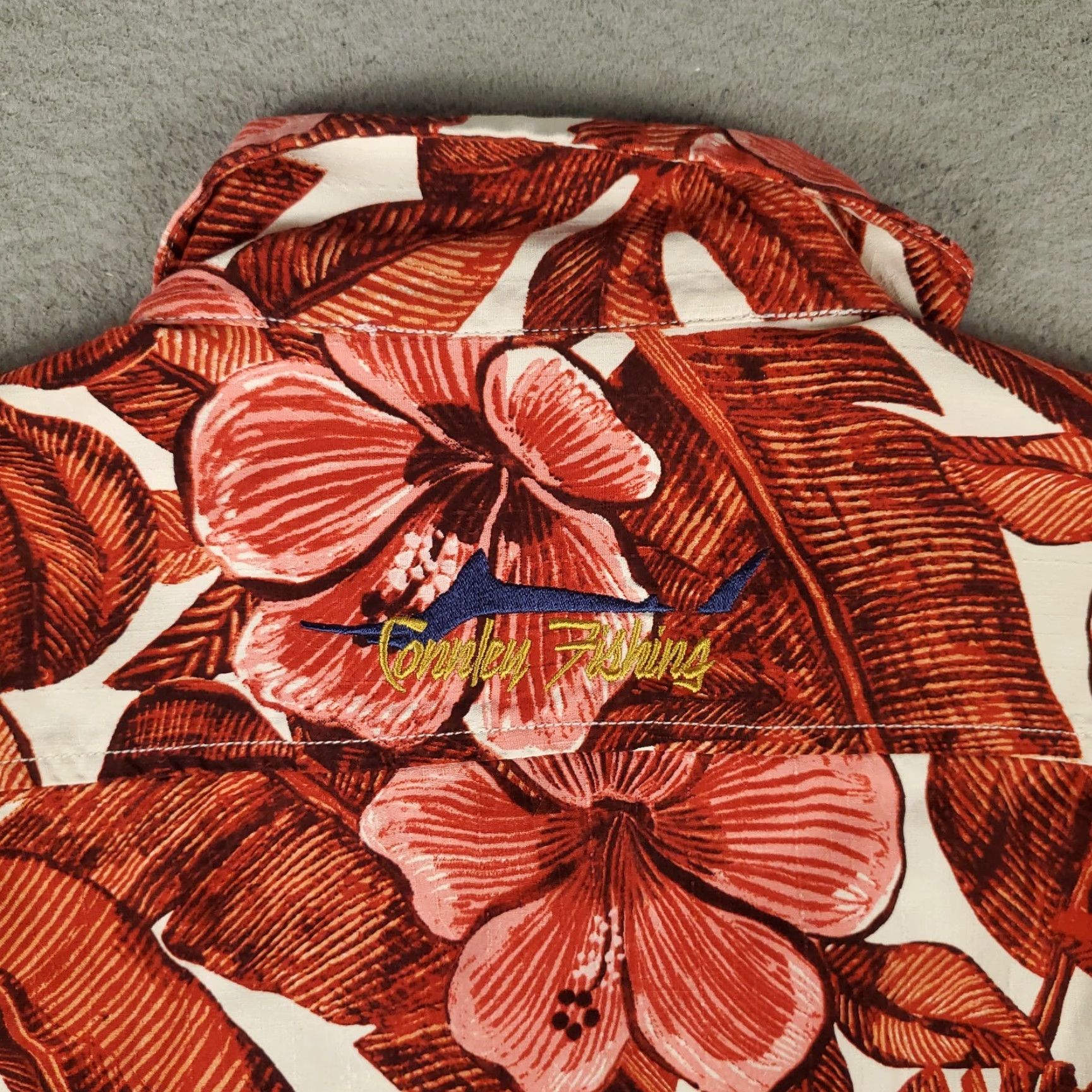 Tommy Bahama Tommy Bahama Shirt Mens M Red Floral Silk Hawaiian Button-Up Shirt Size US M / EU 48-50 / 2 - 5 Thumbnail