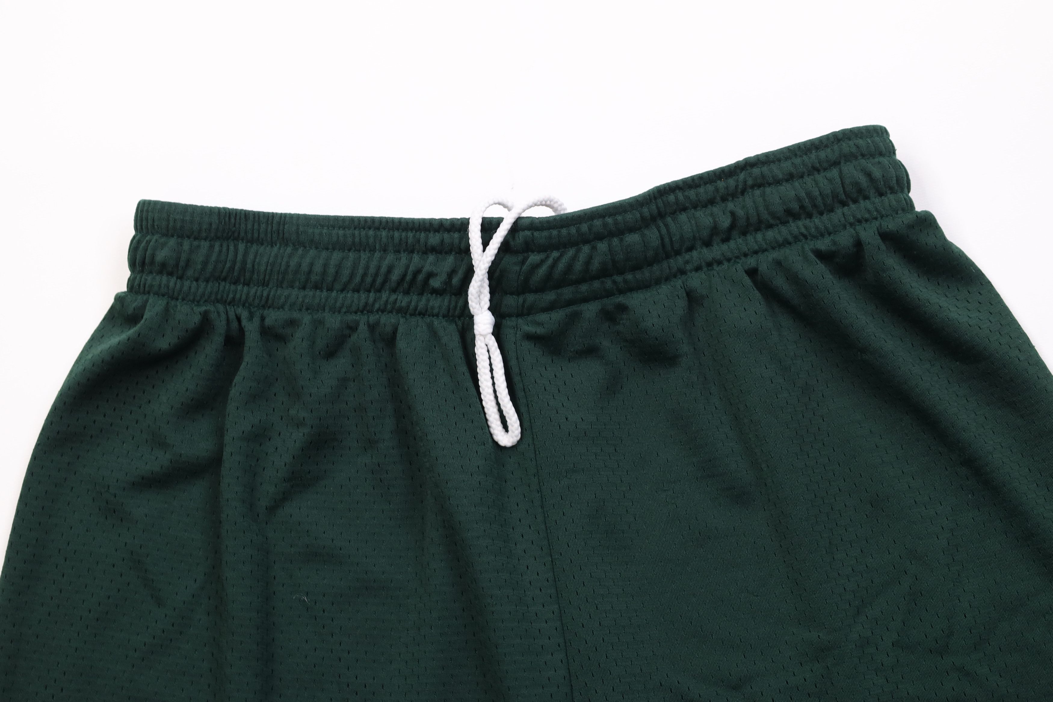 Vintage Vintage 90s Streetwear Blank Above Knee Mesh Shorts Green Size US 34 / EU 50 - 2 Thumbnail