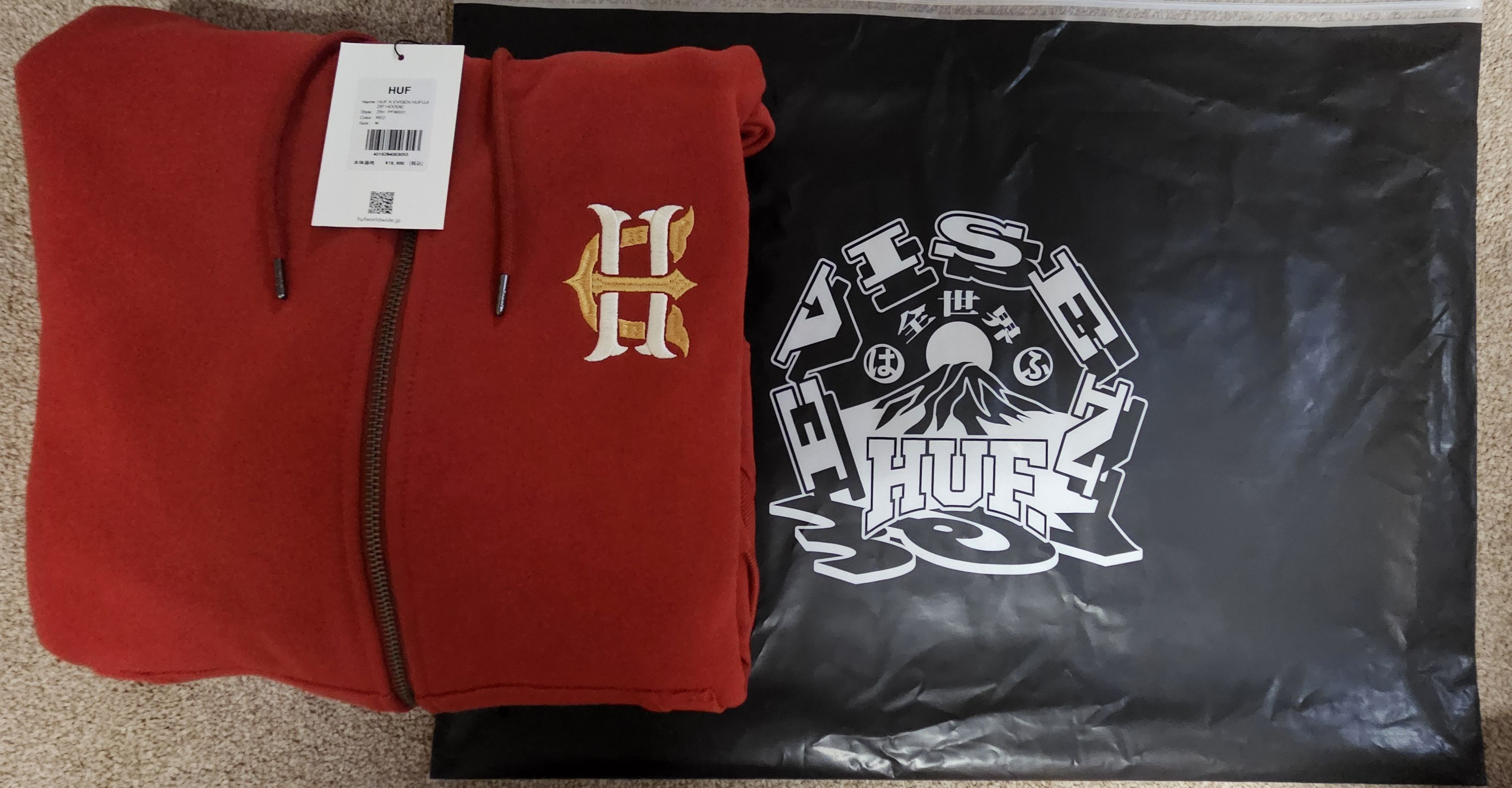 Huf HUF X EVISEN HUFUJI ZIP HOODIE Size US M / EU 48-50 / 2 - 7 Thumbnail