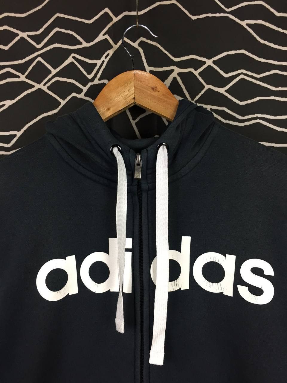 Adidas Adidas Essentials Full Zip Spell Out Logo Hoodie Size US S / EU 44-46 / 1 - 5 Thumbnail