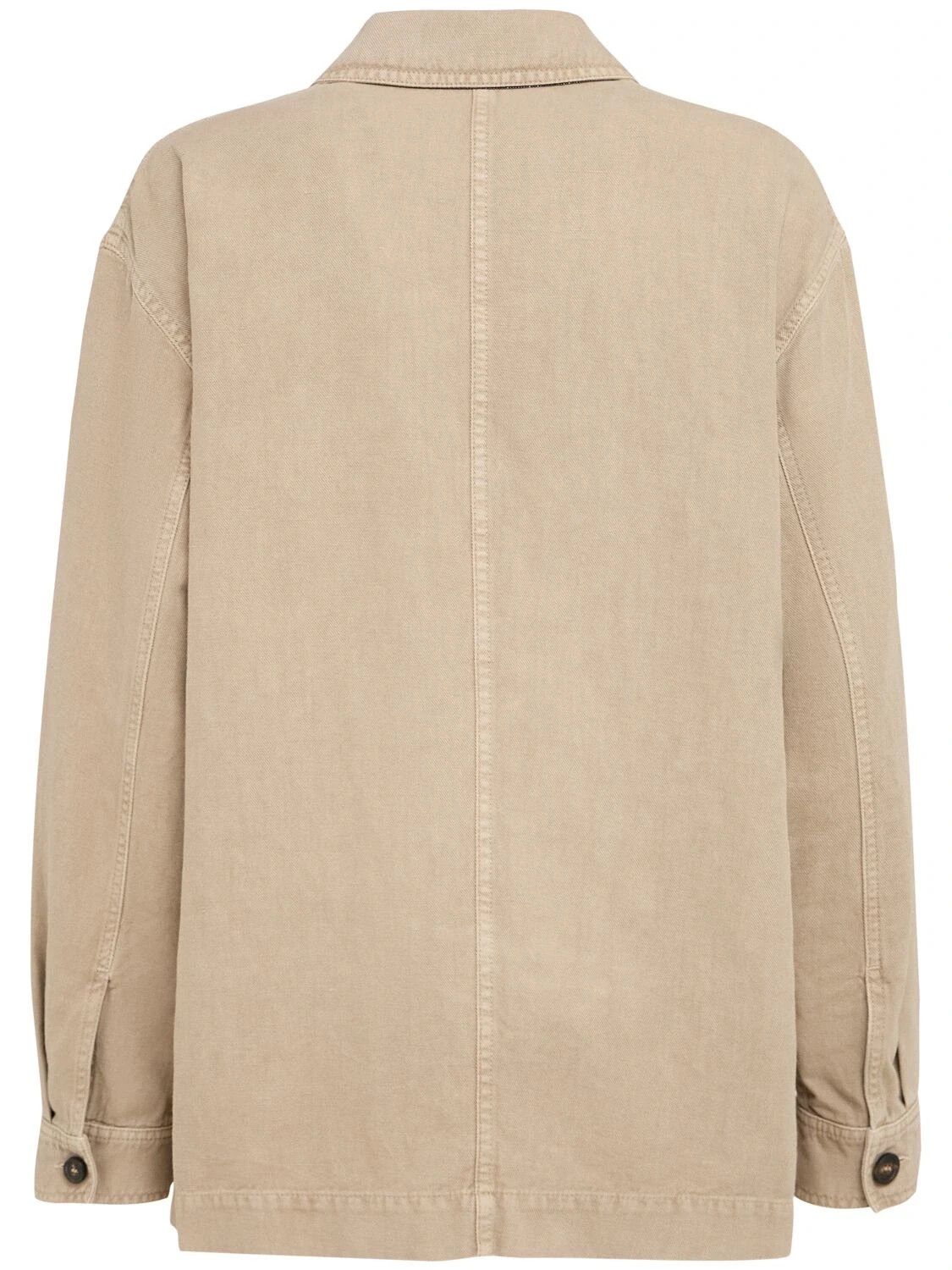 Brunello Cucinelli BRUNELLO CUCINELLI Brown Ctn/Linen Jacket New Size M / US 6-8 / IT 42-44 - 2 Thumbnail