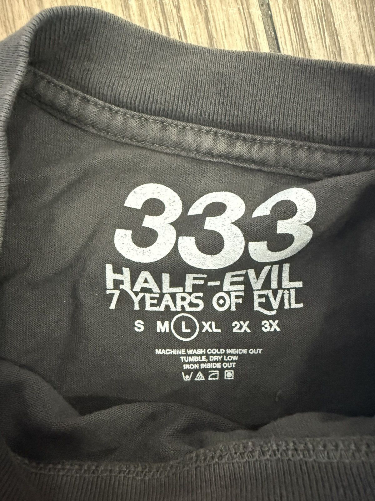 Grailed ⚡️ Half Evil 333 Croc Logo 7 Year Tee Shirt Size Large ⚡️ Size US L / EU 52-54 / 3 - 6 Thumbnail