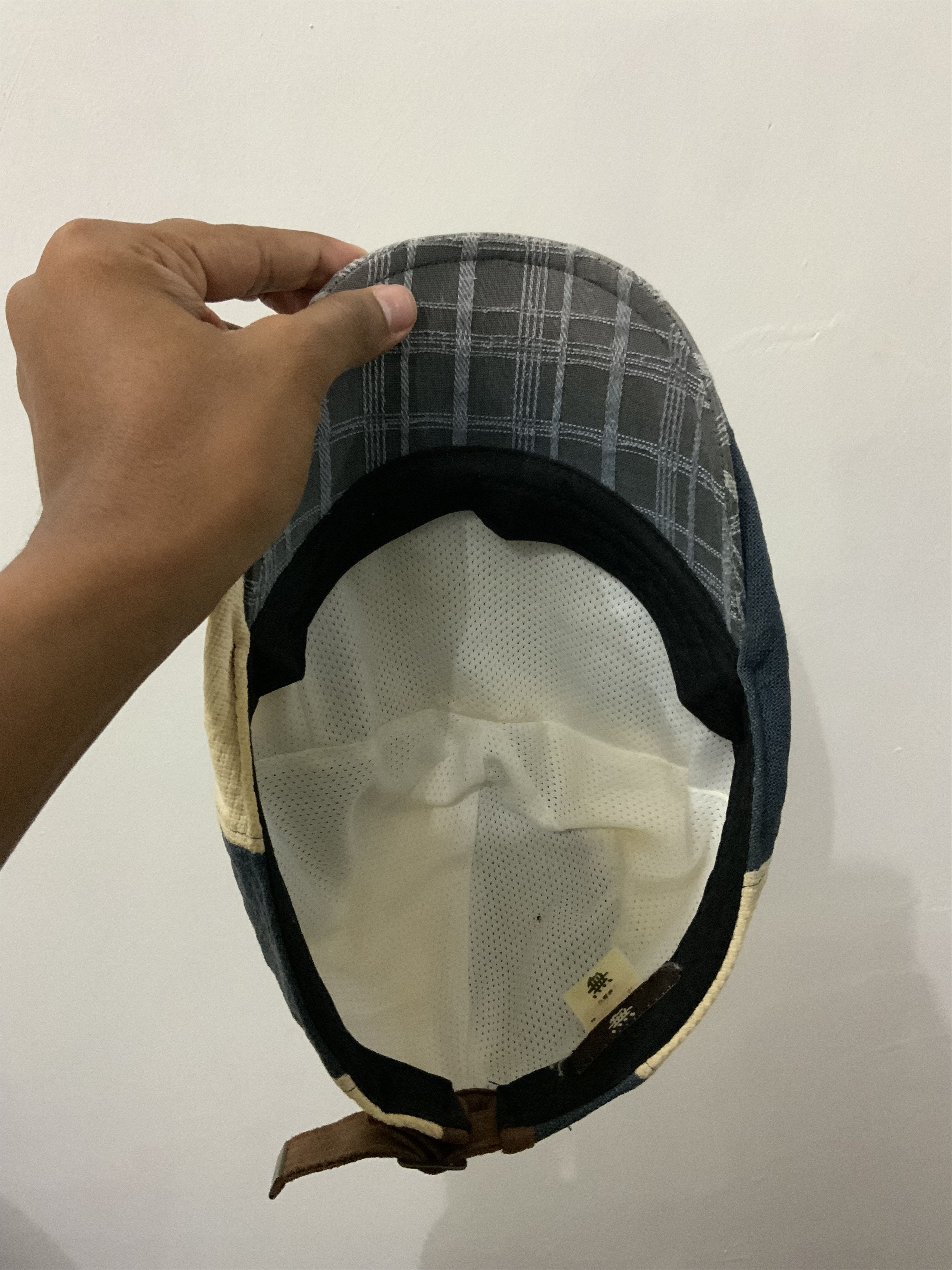 Japanese Brand Sashiko Boro Flat Baretta Hat Size ONE SIZE - 7 Thumbnail