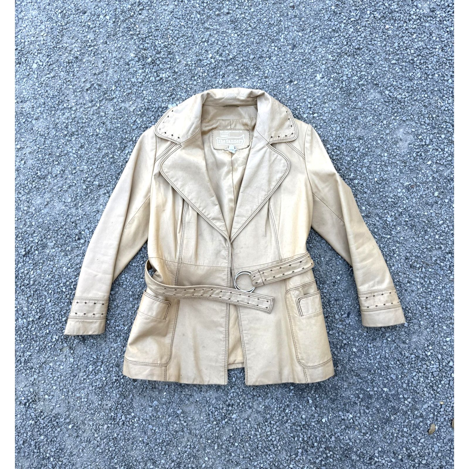 Original Montgomery Vintage 70s Montgomery Ward Tannery Jacket Womens 7/8 Size M / US 6-8 / IT 42-44 - 1 Thumbnail