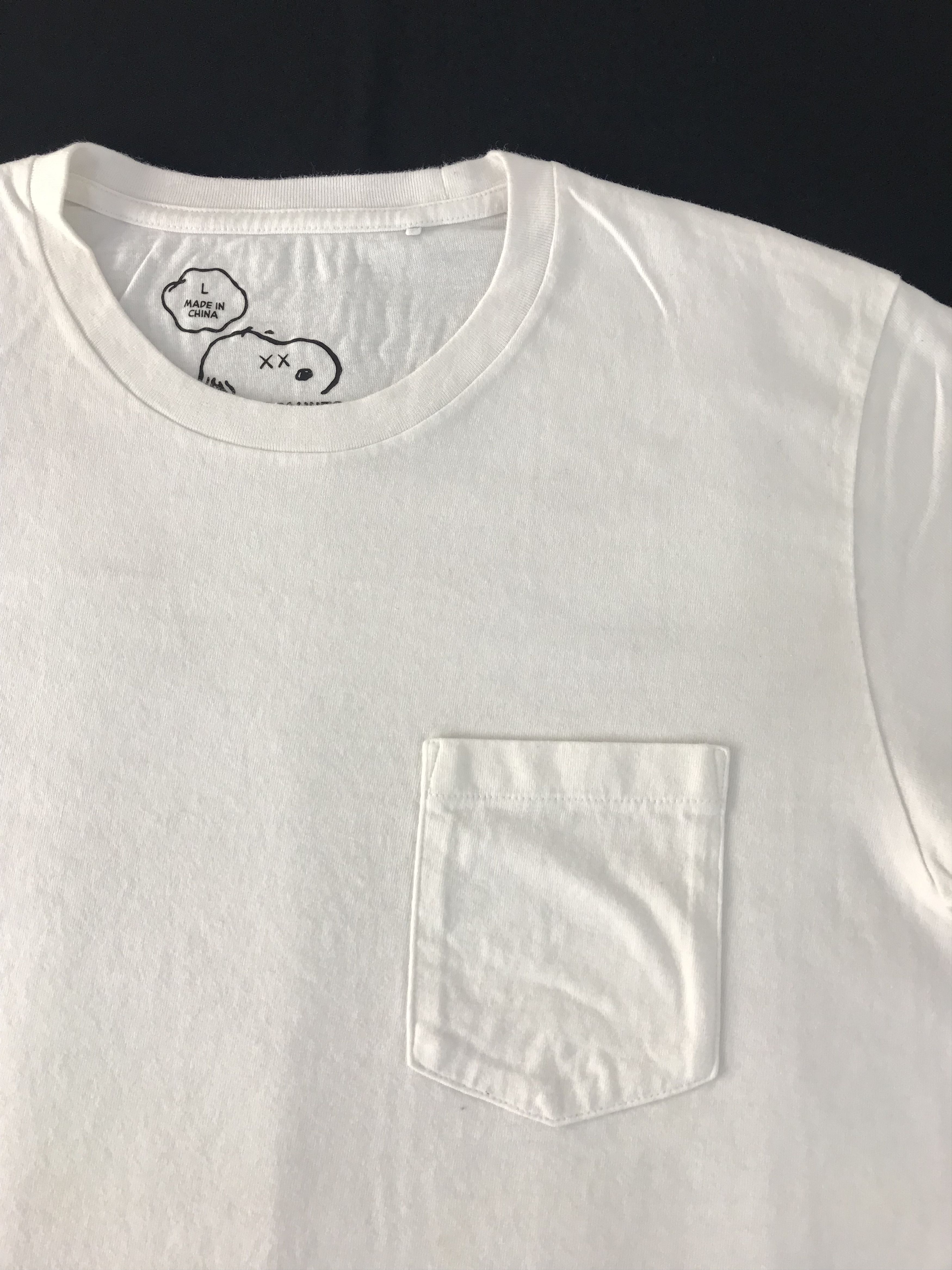 Designer × Kaws Hype Peanuts X Kaws Single Pocket Printed Tee Size US M / EU 48-50 / 2 - 3 Thumbnail