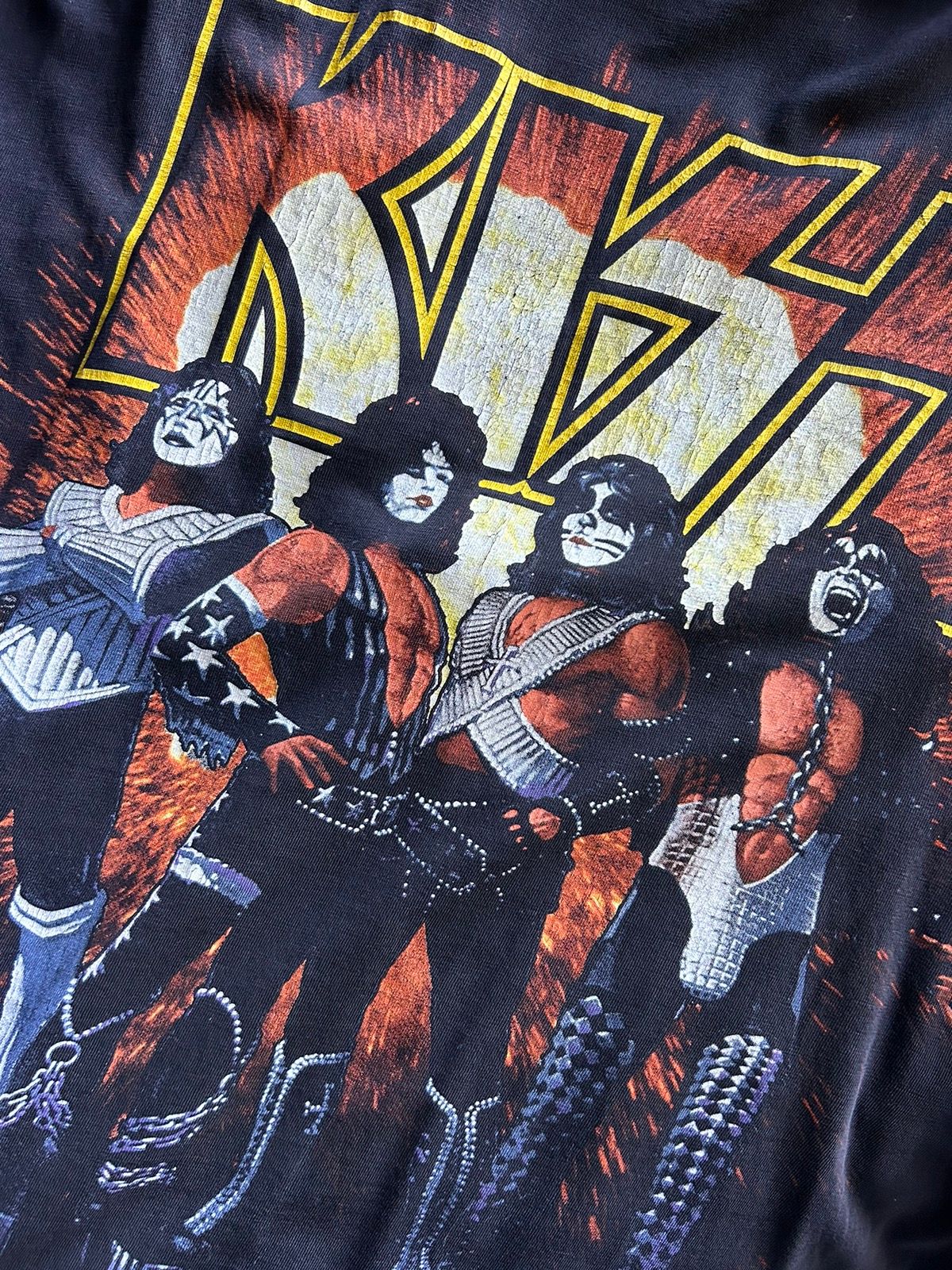 Vintage Kiss 1996-1997 World Tour T-shirt Size US L / EU 52-54 / 3 - 4 Thumbnail