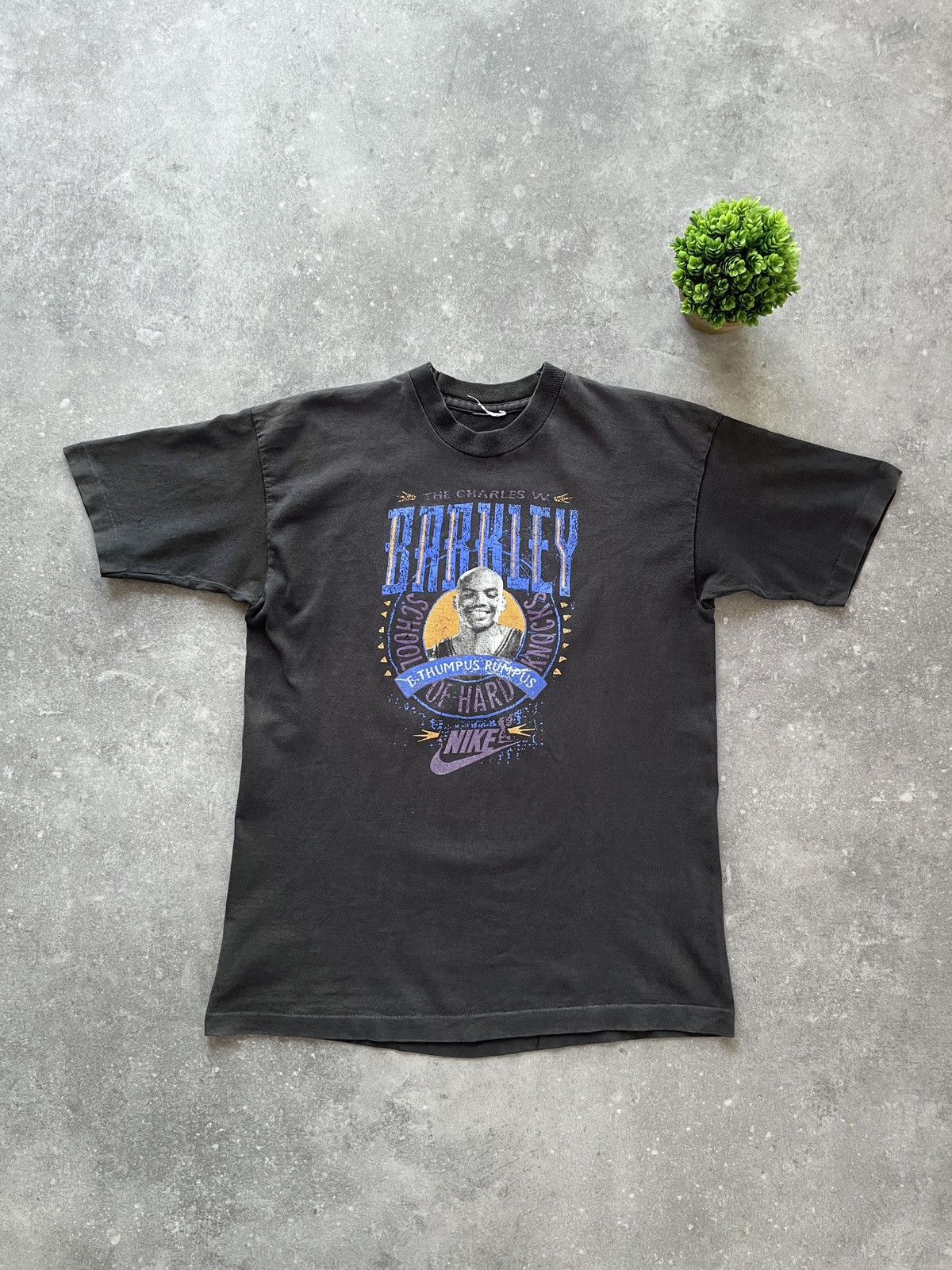 Nike Rare (!) Vintage 90s Nike x Charles Barkley T-shirt NBA Size US M / EU 48-50 / 2 - 8 Thumbnail