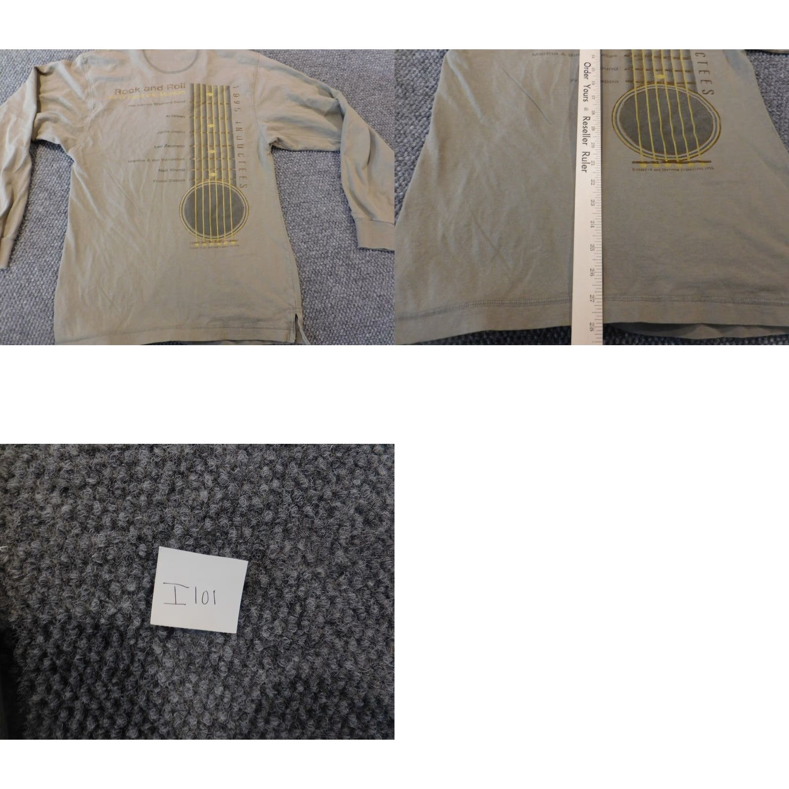 Vintage GEAR FOR SPORTS Rock & Roll Hall of Fame Mens Shirt Long Sleeve Henley Beige S Cotton Button Logo Shirt Mens Size US S / EU 44-46 / 1 - 9 Thumbnail