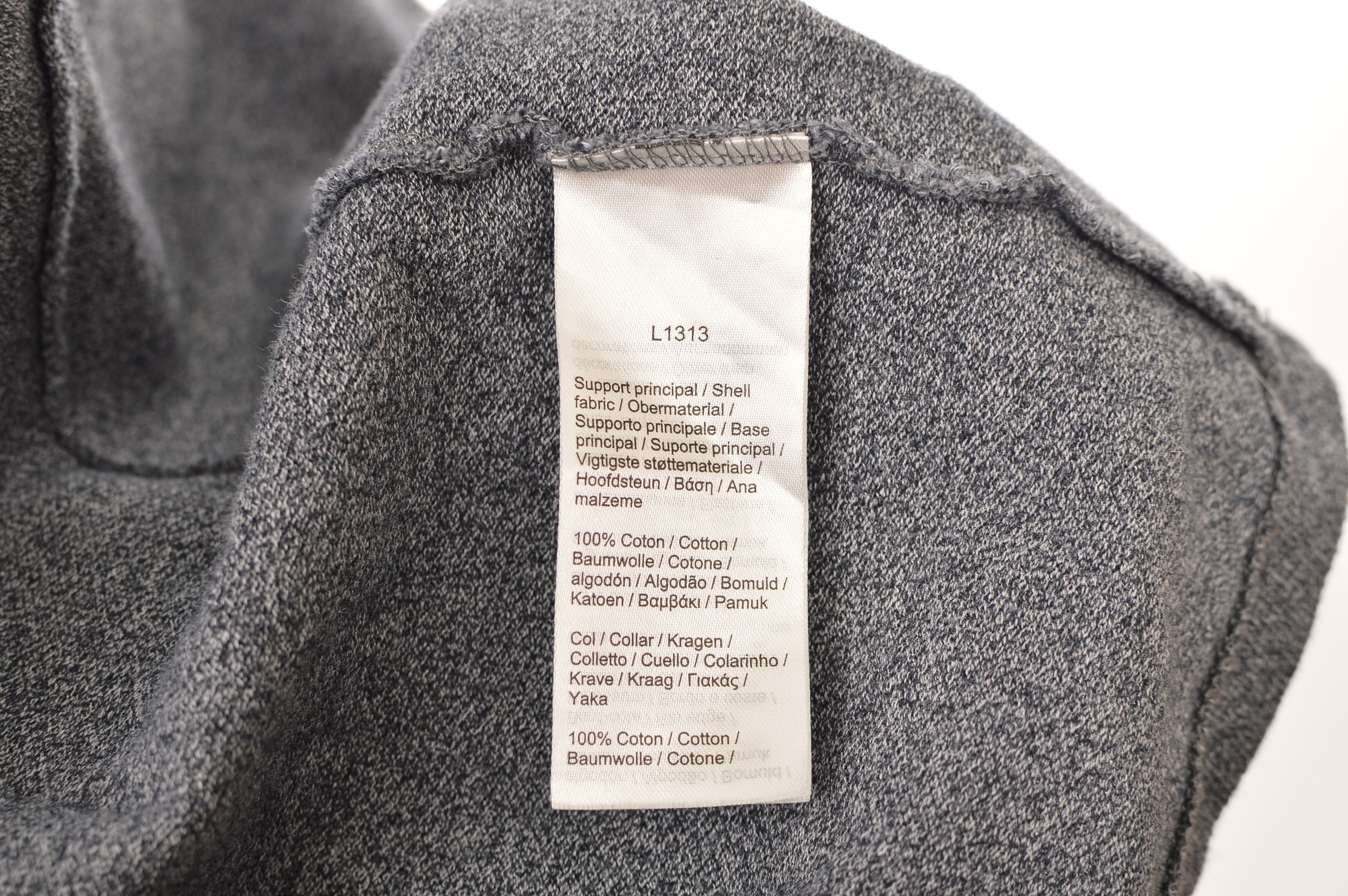 Lacoste Lacoste L1313 Classic Fit Long Sleeve Gray/Blue Polo Shirt Size US XXL / EU 58 / 5 - 6 Thumbnail