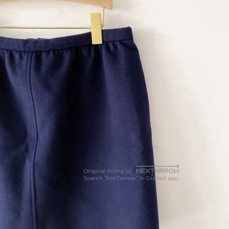 Louis Vuitton Louis Vuitton Deep Blue Cashmere Skirt . Size 31" - 5 Thumbnail