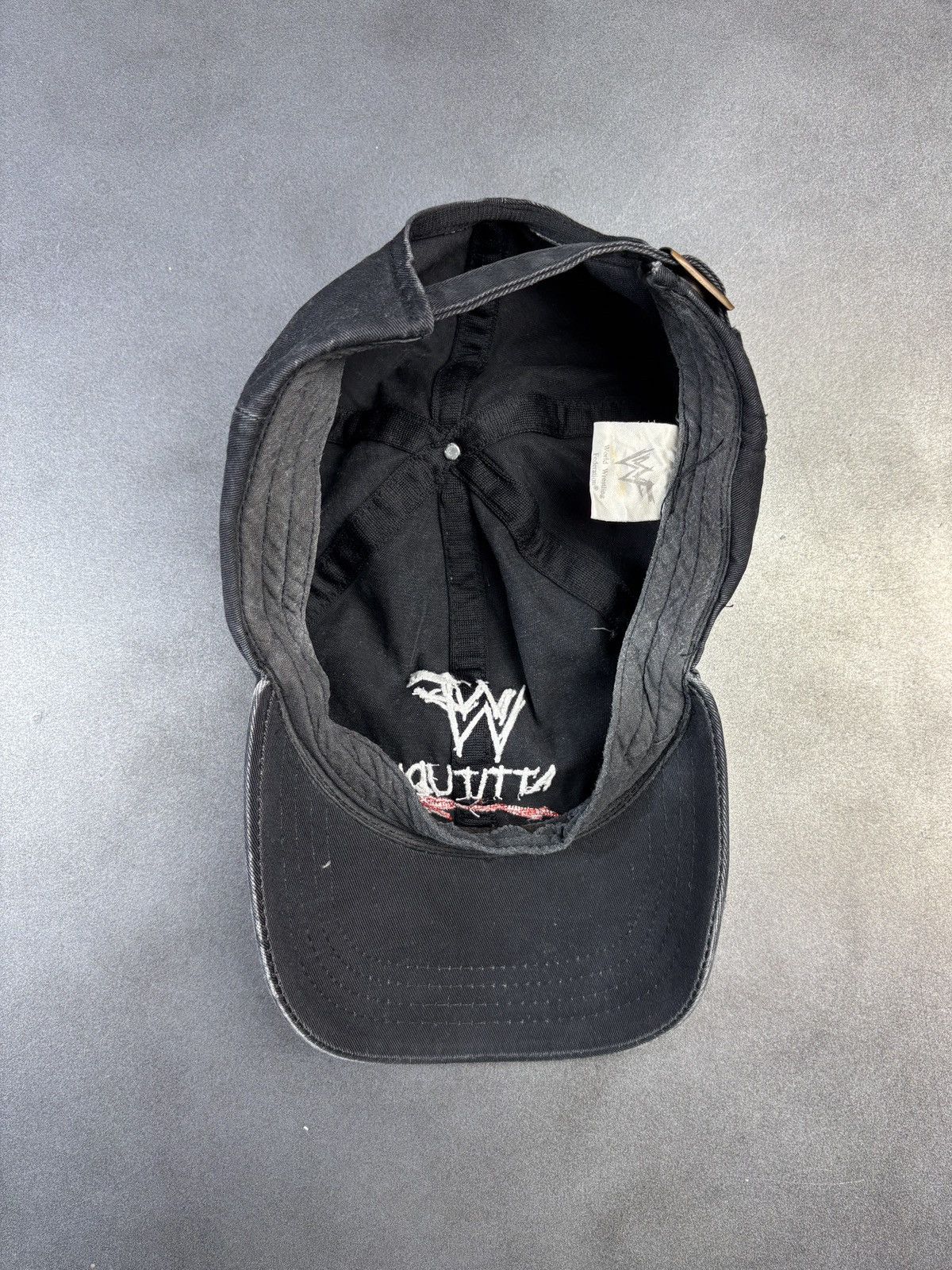 Vintage × WWE × WWF 1990s WWF Attitude Era Hat Vintage WWE Baseball Cap Strapbac Size ONE SIZE - 6 Thumbnail