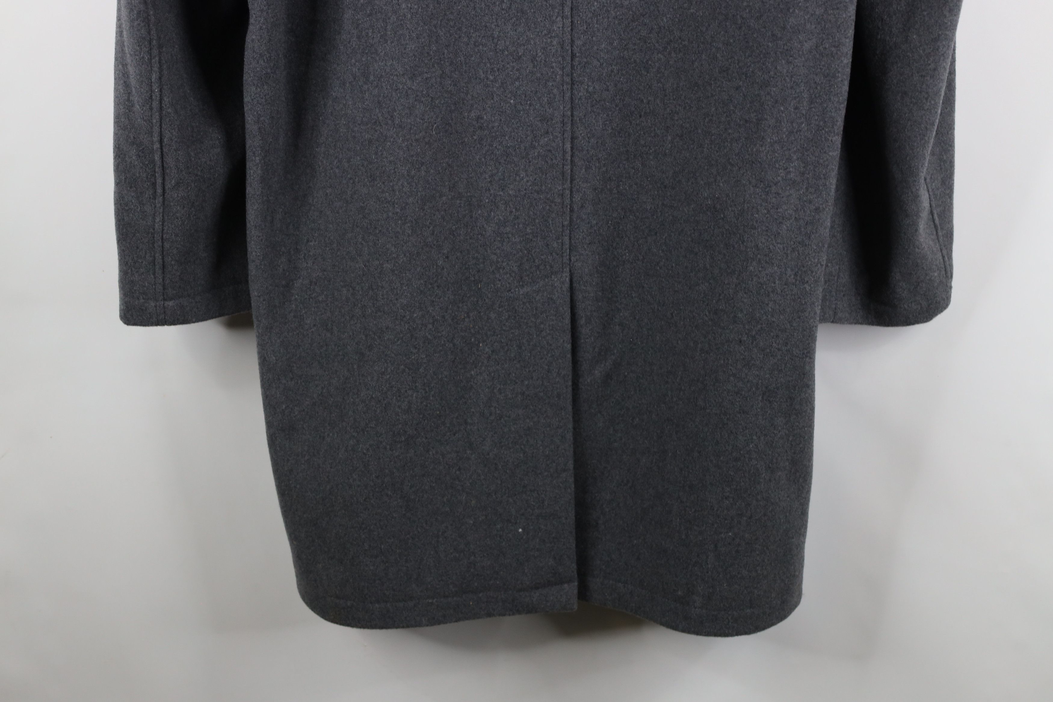Lands' End × Vintage Lands End Full Length Collared Overcoat Jacket Heather Gray Size US L / EU 52-54 / 3 - 14 Thumbnail