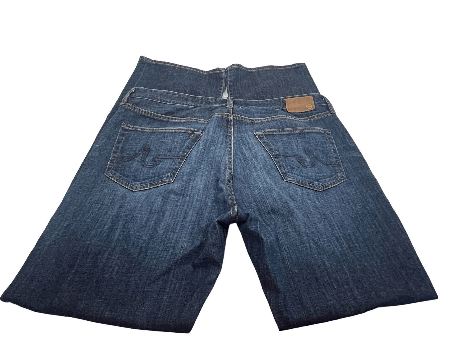AG Adriano Goldschmied Adriano Goldschmied Size 38 Straight Leg Stretch Blue Jeans Size US 38 / EU 54 - 2 Thumbnail