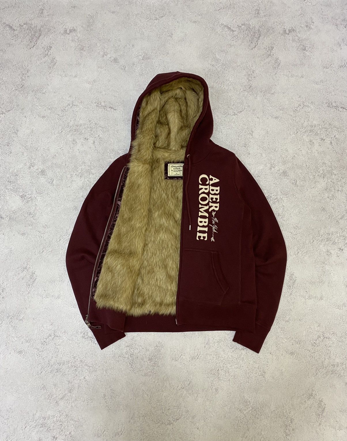 Abercrombie & Fitch Abercrombie&Fitch If Six Was Nine LGB Style Fur Zip Hoodie Size L / US 10 / IT 46 - 1 Thumbnail