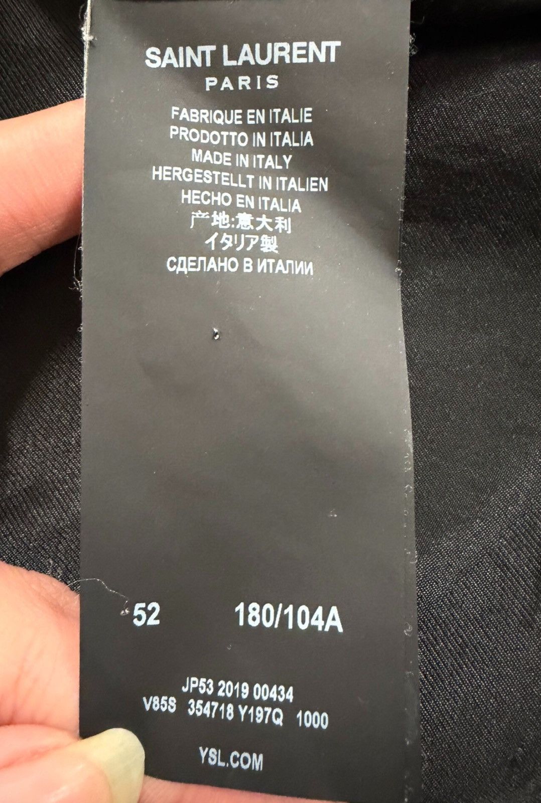 Saint Laurent Paris Saint Laurent SLP FW19 Classic Black Varsity Jacket Size US L / EU 52-54 / 3 - 4 Thumbnail