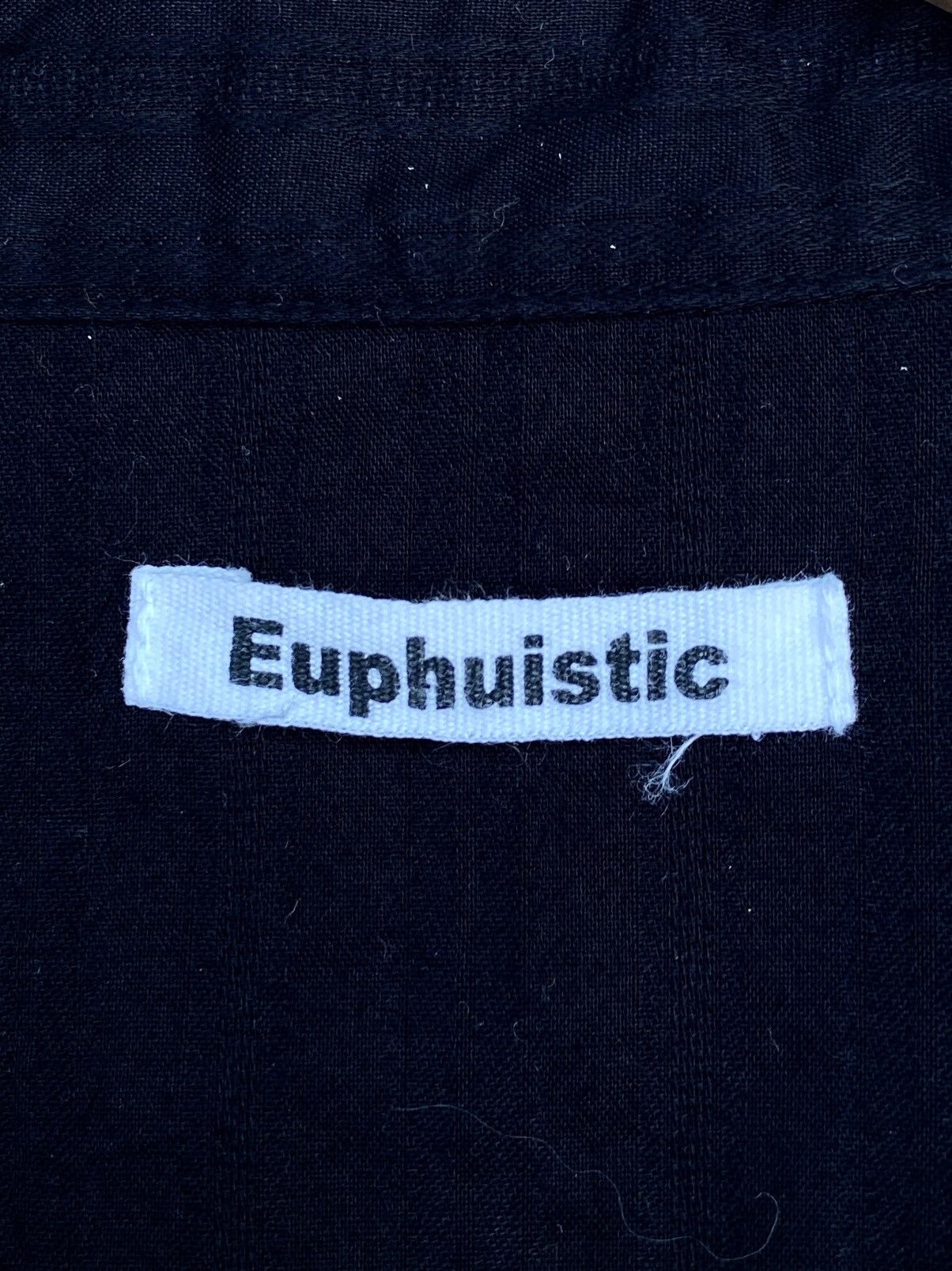 Designer × Japanese Brand Y2K Black Punk Shirt with Button & Sleeve Detail. Size US M / EU 48-50 / 2 - 3 Thumbnail