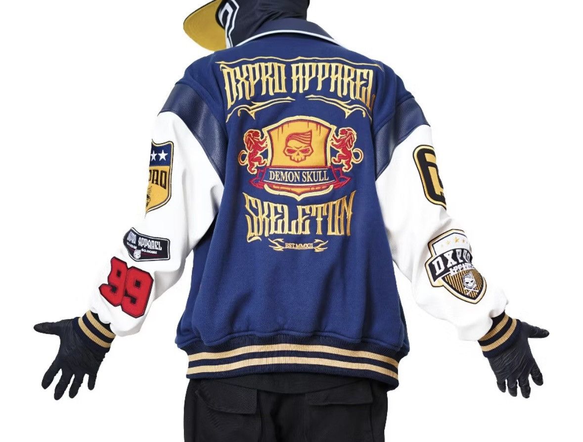 Other Varsity jacket skelton navy streetwear Size US L / EU 52-54 / 3 - 2 Thumbnail