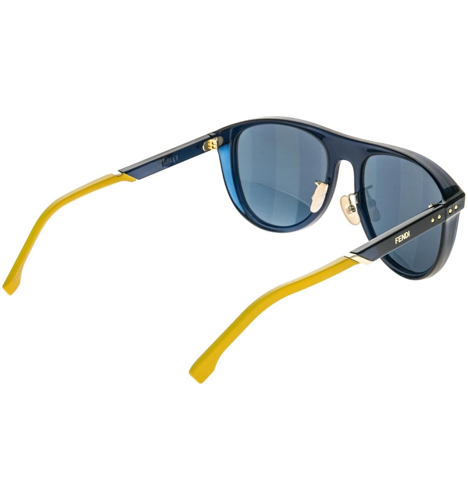 Fendi FENDI FFM0085S BOTANICAL 0085 Pequin Blue Sport Sunglasses Size ONE SIZE - 9 Thumbnail