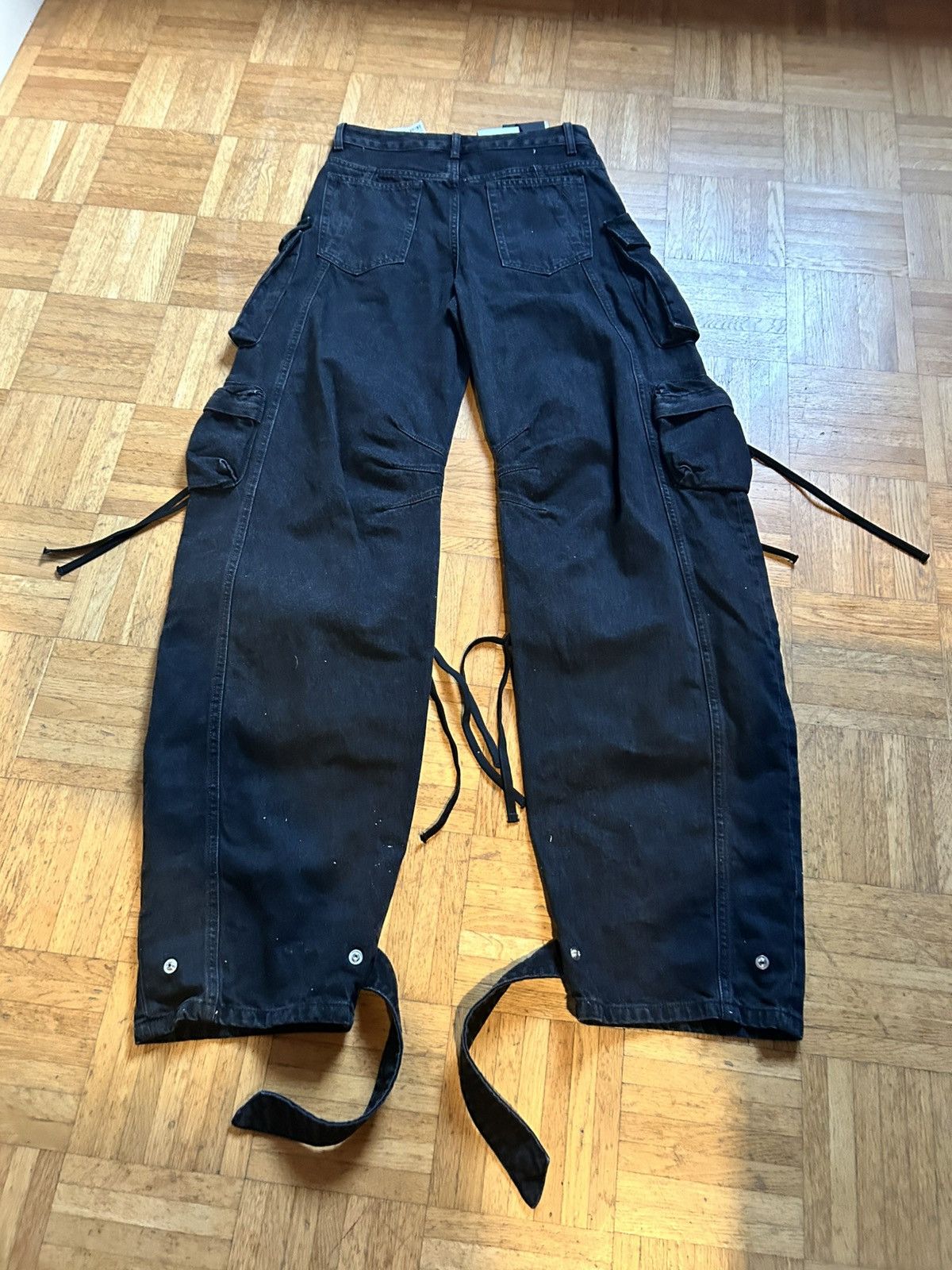 The Attico The attico cargo fern black long pants Size 26" / US 2 / IT 38 - 8 Thumbnail