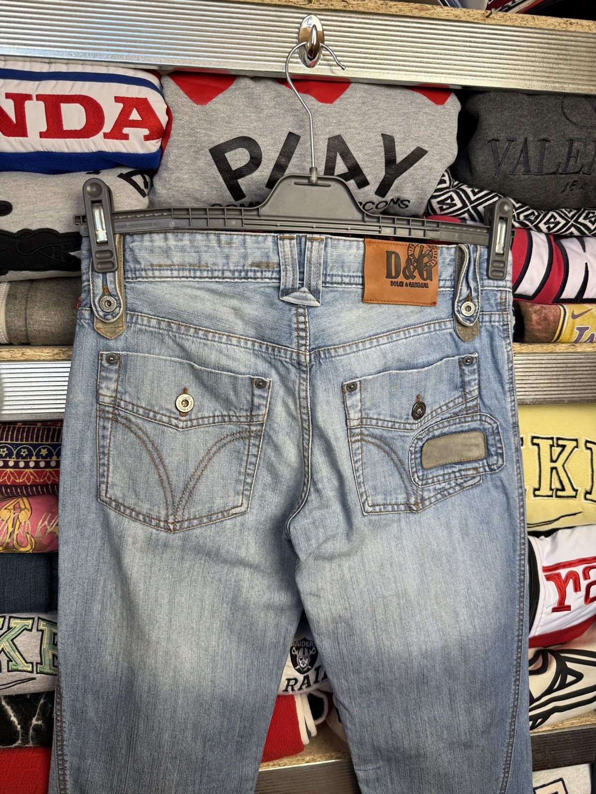 Dolce & Gabbana Crazy Y2K Vintage 90s Dolce&Gabanna Denim Jeans Size US 30 / EU 46 - 11 Thumbnail