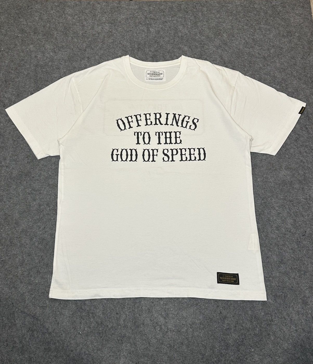 Neighborhood "Offerings to the God of Speed" graphic t-shirt