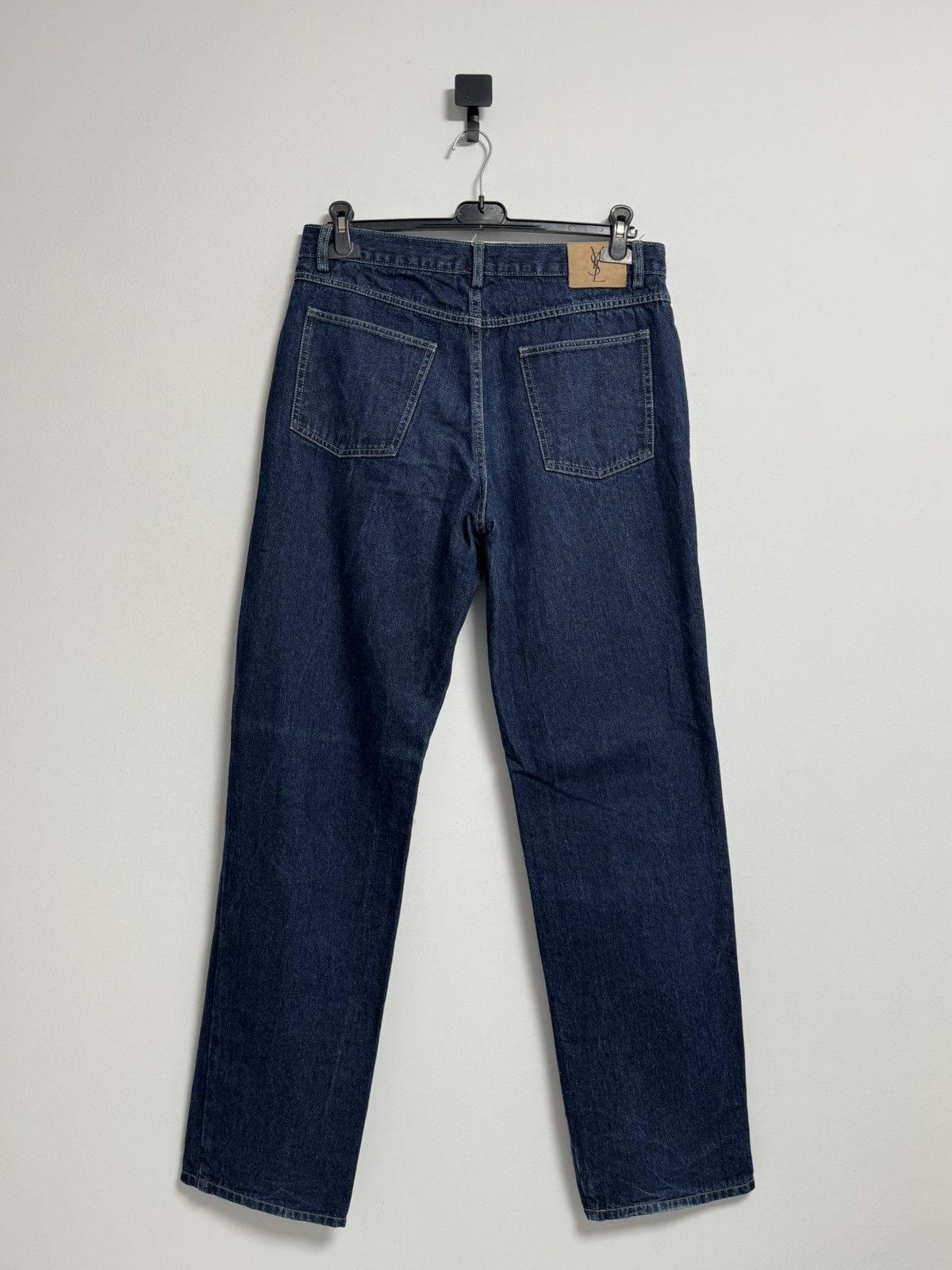 Yves Saint Laurent Vintage Yves Saint Laurent YSL Navy Blue Denim Jeans Pants Size US 32 / EU 48 - 1 Thumbnail
