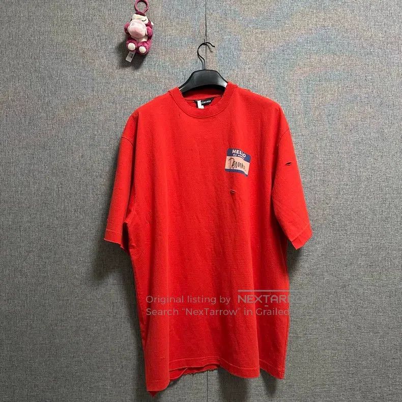 Balenciaga Balenciaga Logo round neck short sleeve Size US S / EU 44-46 / 1 - 1 Thumbnail
